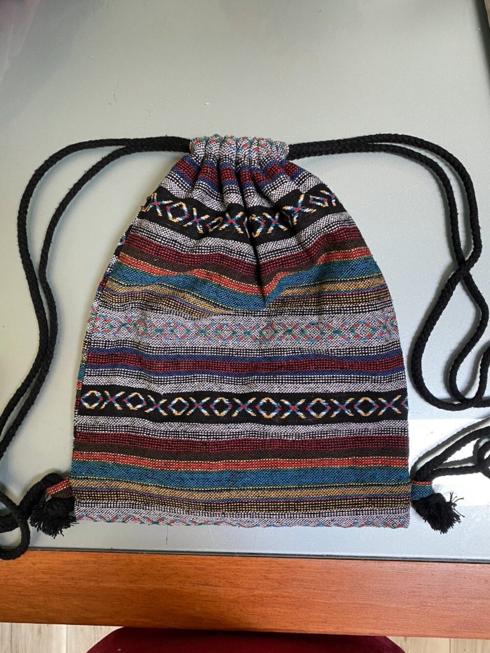 Bohemian Drawstring Backpack - Picture 2 of 2